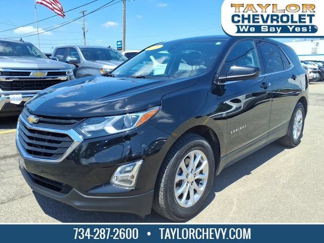 2020 Chevrolet Equinox LT in Mosaic Black Metallic — front three-quarter view