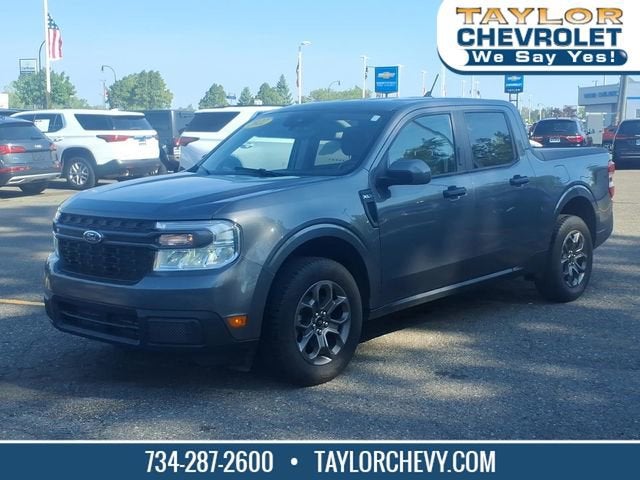 2022 Ford Maverick XLT in Gray — front three-quarter view