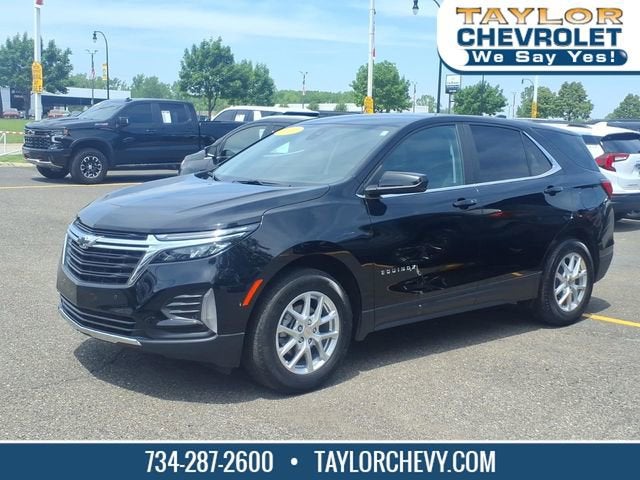 2024 Chevrolet Equinox LT in Mosaic Black Metallic — front three-quarter view