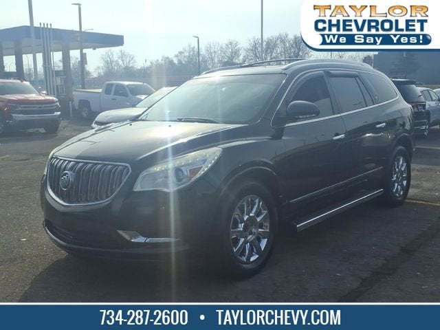 2013 Buick Enclave Leather in Carbon Black Metallic — front three-quarter view