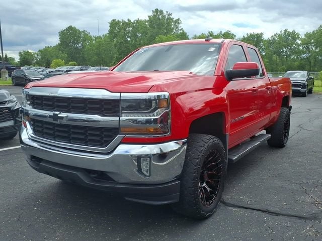 2017 Chevrolet Silverado 1500 LT in Red Hot — front three-quarter view
