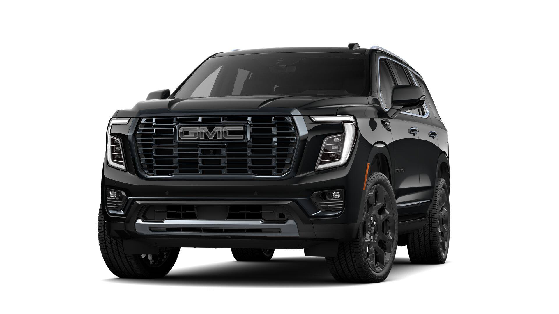 2026 GMC Yukon Denali Ultimate in Onyx Black — front three-quarter view