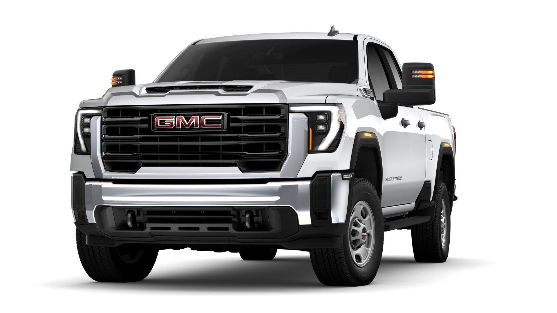 2026 GMC Sierra 2500 HD Pro in Summit White — front three-quarter view