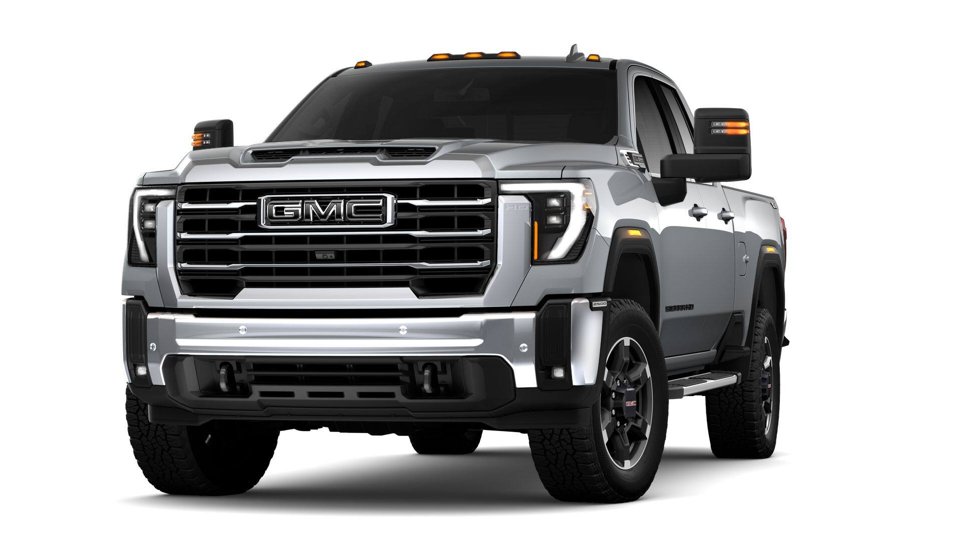 2026 GMC Sierra 2500 HD SLE in Sterling Metallic — front three-quarter view