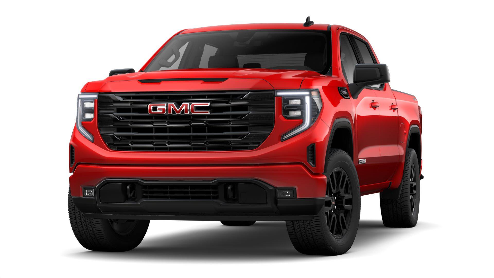 2026 GMC Sierra 1500 Elevation in Cardinal Red — front three-quarter view