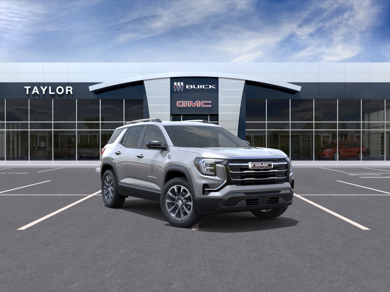 2026 GMC Terrain Elevation in Sterling Metallic — front three-quarter view