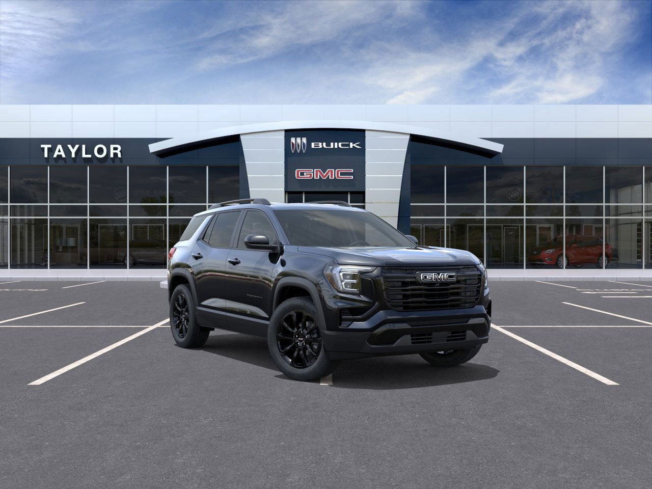 2026 GMC Terrain Elevation in Ebony Twilight Metallic — front three-quarter view