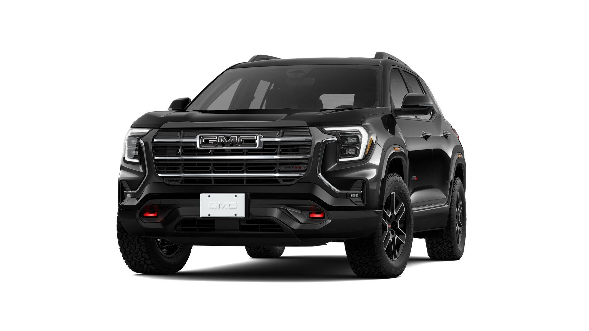 2026 GMC Terrain AT4 in Ebony Twilight Metallic — front three-quarter view