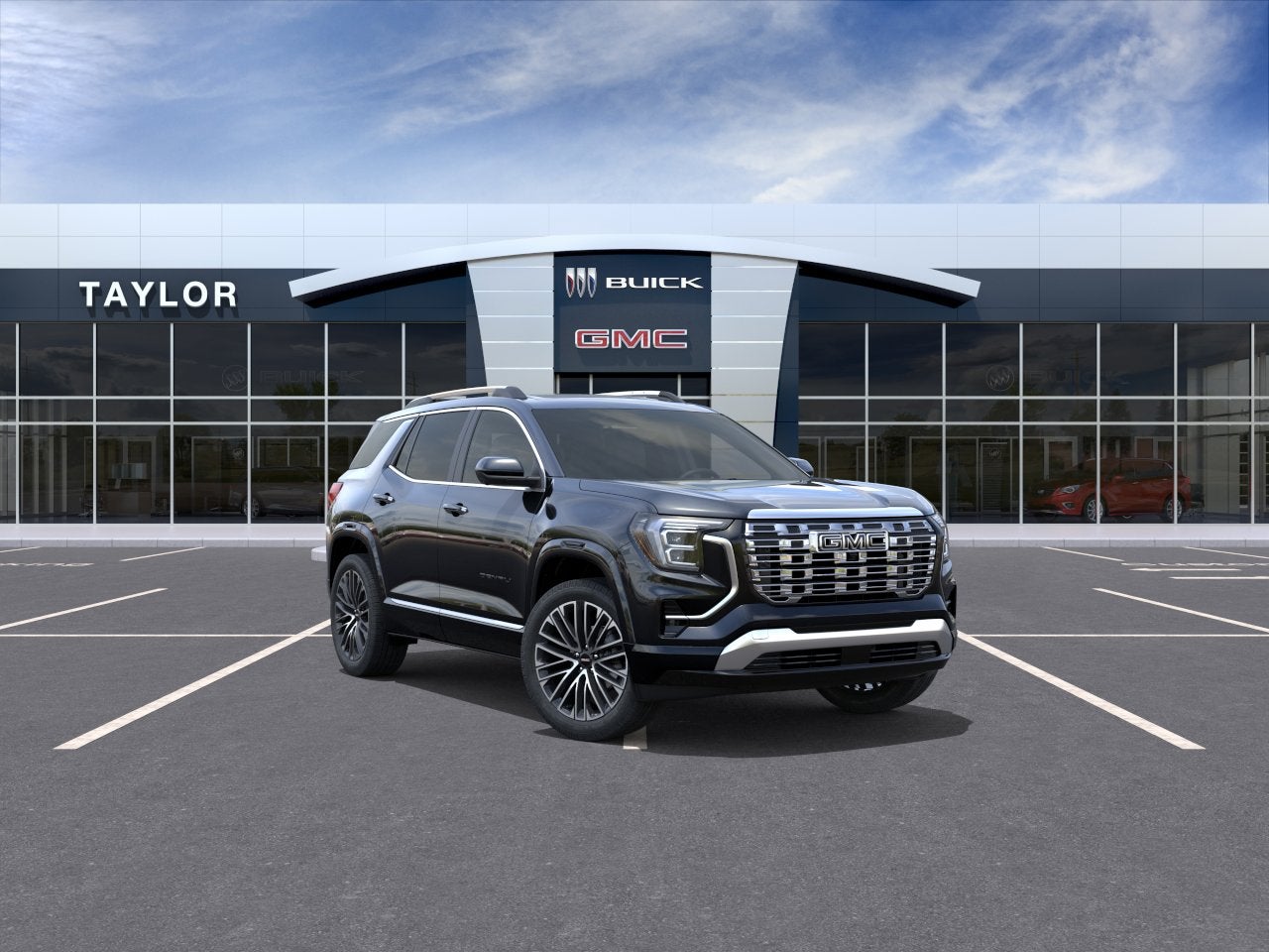 2026 GMC Terrain Denali in Ebony Twilight Metallic — front three-quarter view