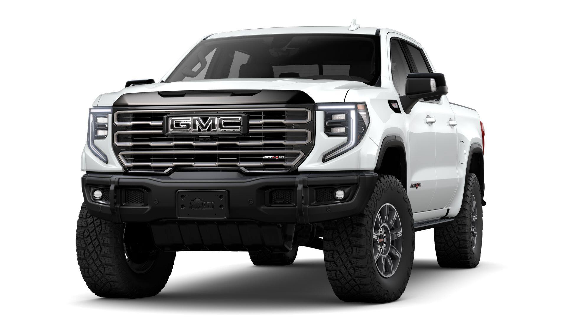 2026 GMC Sierra 1500 AT4X in Summit White — front three-quarter view
