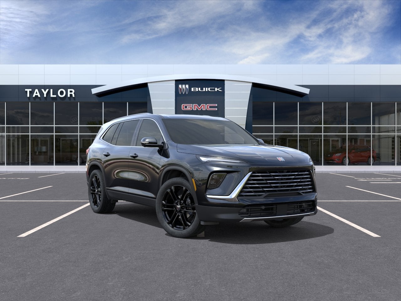 2026 Buick Enclave Preferred in Ebony Twilight Metallic — front three-quarter view