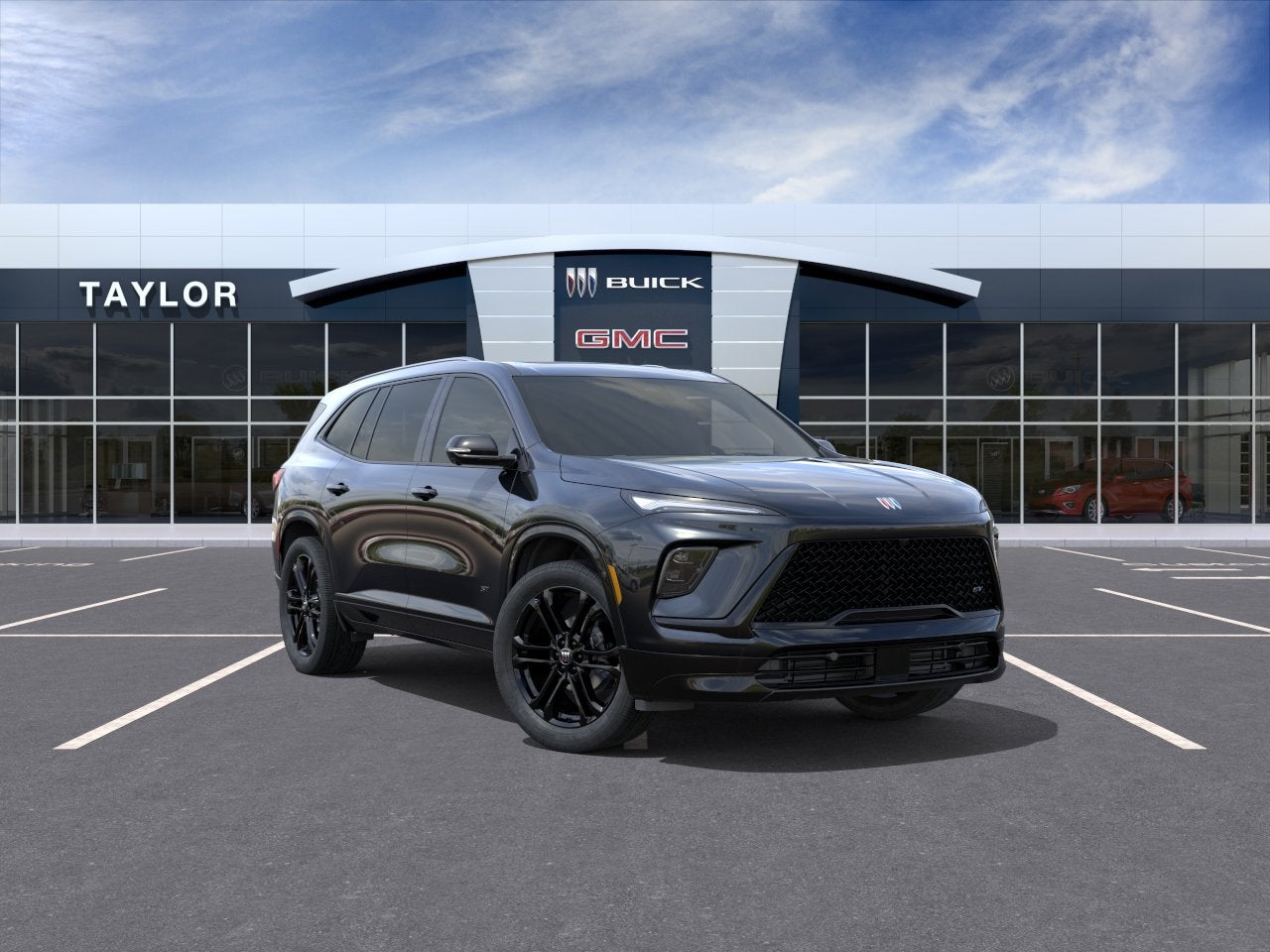 2026 Buick Enclave Sport Touring in Ebony Twilight Metallic — front three-quarter view