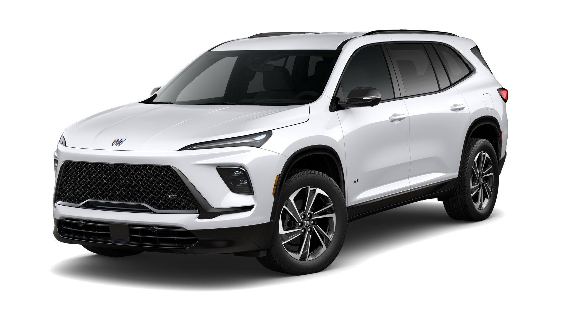 2026 Buick Enclave Sport Touring in Summit White — front three-quarter view