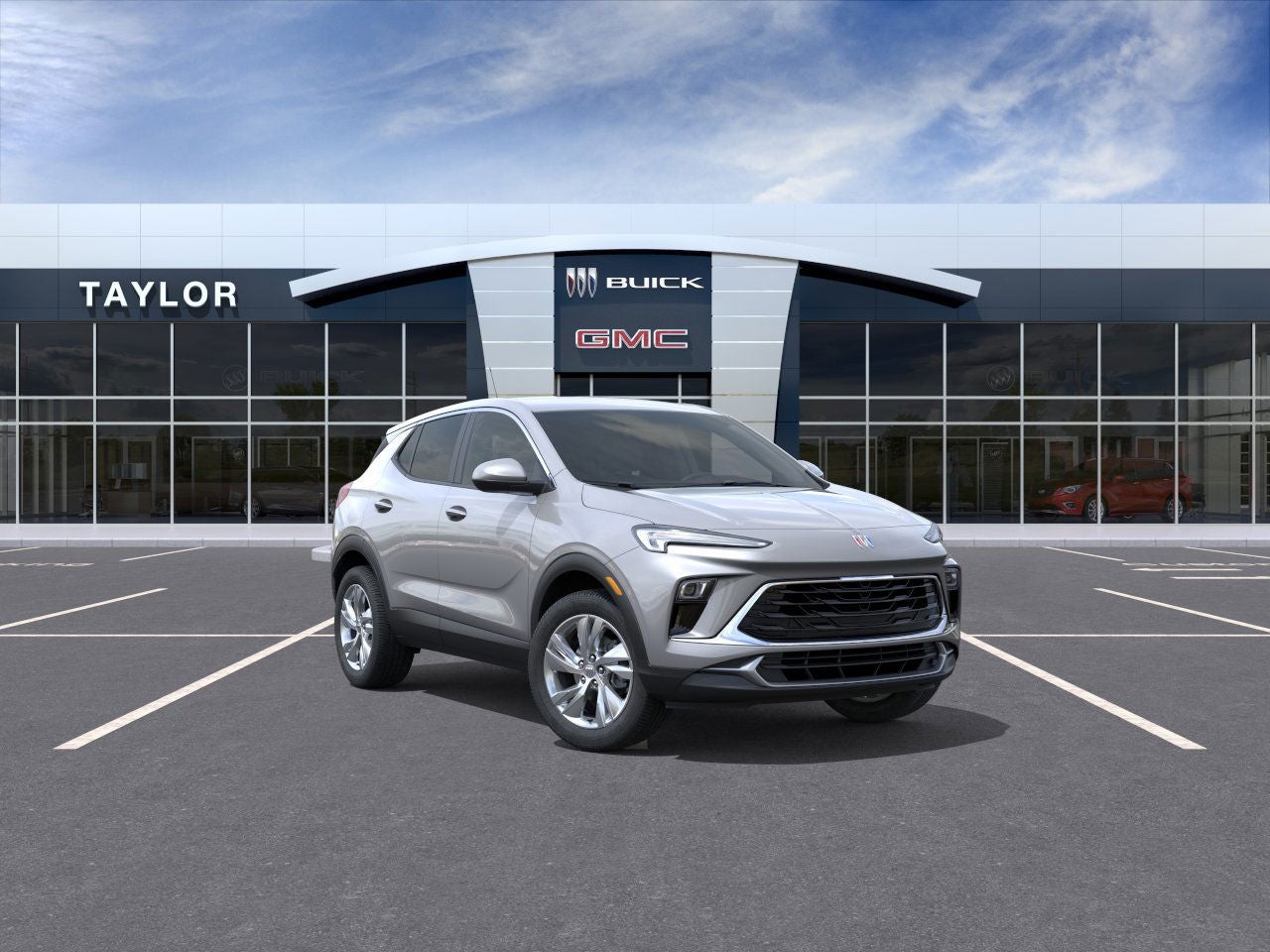 2026 Buick Encore GX Preferred in Moonstone Gray Metallic — front three-quarter view