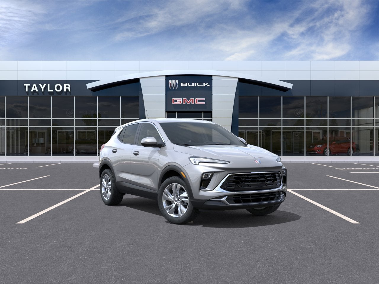 2026 Buick Encore GX Preferred in Moonstone Gray Metallic — front three-quarter view