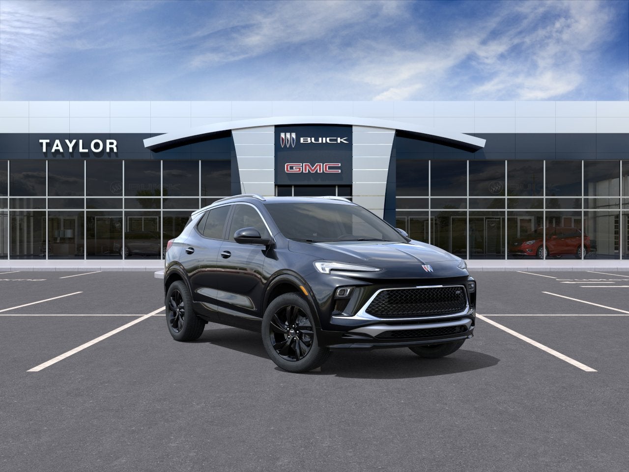 2026 Buick Encore GX Sport Touring in Ebony Twilight Metallic — front three-quarter view