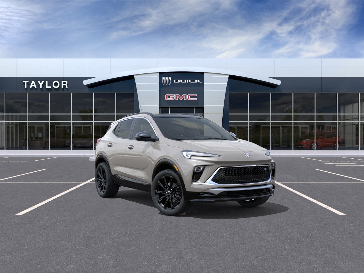 2026 Buick Encore GX Sport Touring in Ceramic — front three-quarter view